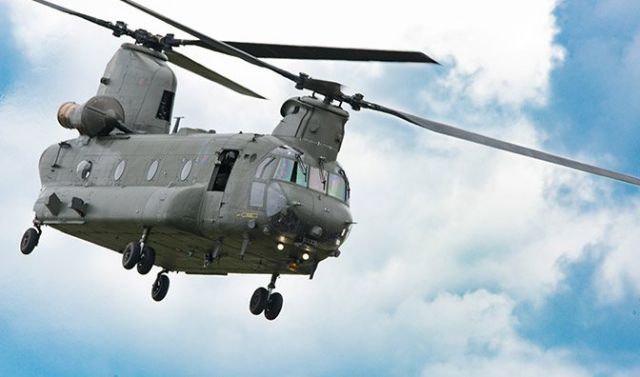Military helicopter made with lightweight, chemically-resistant thermoplastic materials
